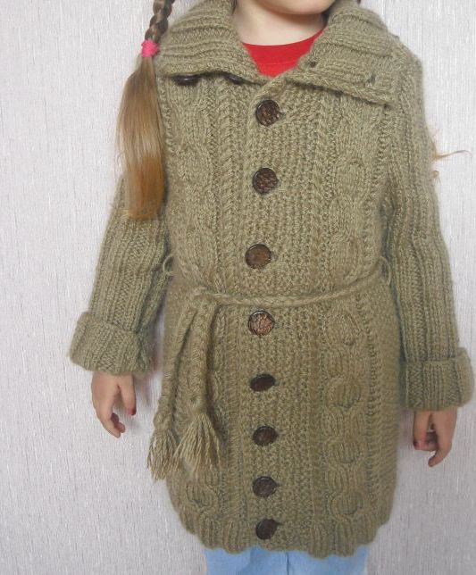 Коричневий кардиган