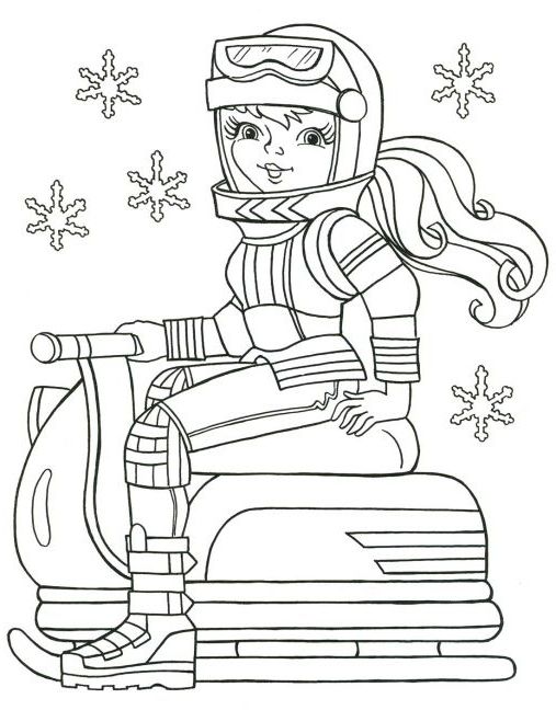 Розмальовка Зима