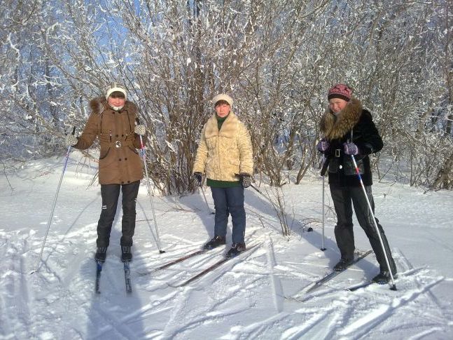лижна прогулянка в зимовий ліс