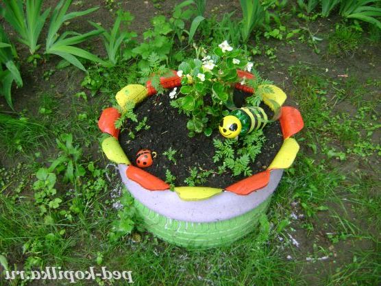 Клумба з квітами