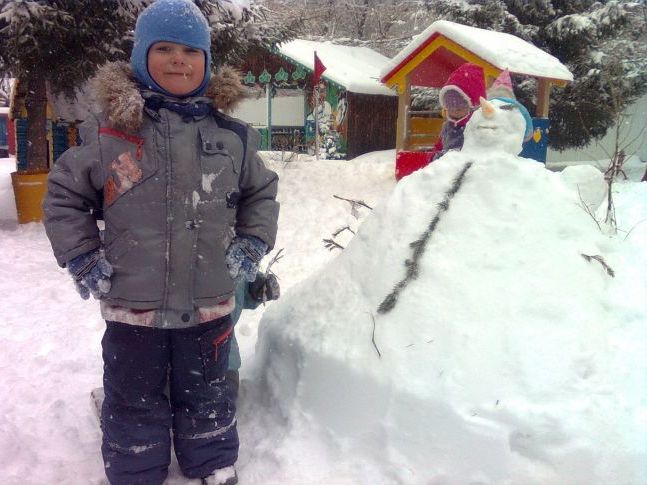 А от і великий сніговик.