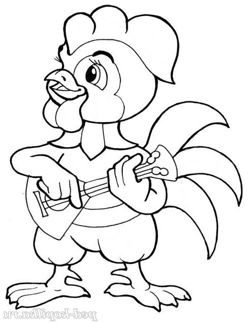 Розмальовка. Півник