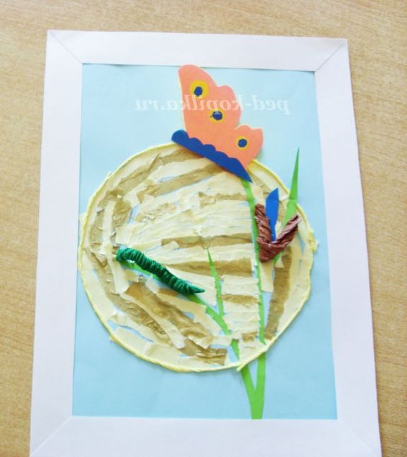 Аплікація по темі Літо для дітей