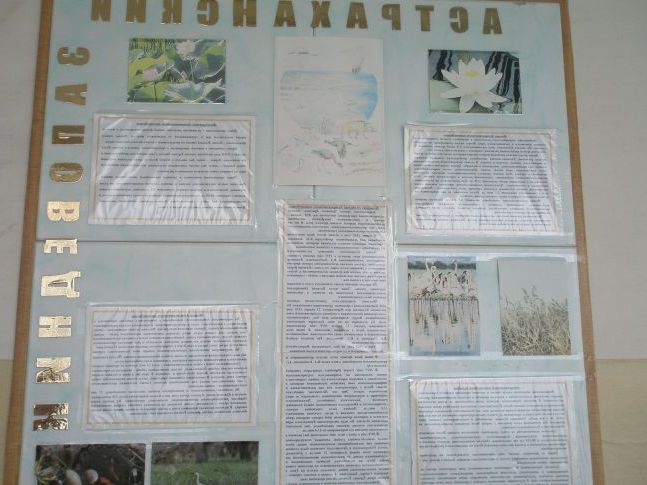 Стенд Астраханський заповідник