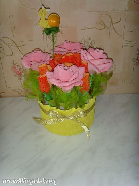 Горщик з цукерками своїми руками