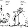 Розмальовки літери