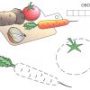 Розмальовка. Овочі