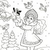 Розмальовка зі Снігуронькою