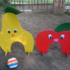 Нестандарное фізкультурне обладнання. Фрукти