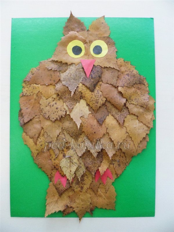 Філін з листя. Майстер-клас Філін з листя. Майстер-клас