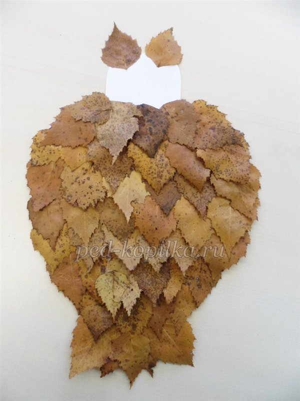 Філін з листя. Майстер-клас Філін з листя. Майстер-клас