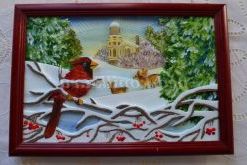 Майстер-клас з виготовлення панно методом об'ємної аплікації з пінопласту «Зимовий пейзаж»