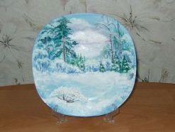 Майстер-клас «Казковий зимовий пейзаж»