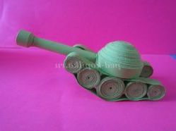 Майстер-клас. Сувенір «Танк» в техніці квілінг