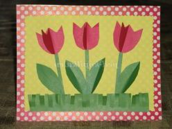 Майстер-клас. Листівка до свята 8 Березня Тюльпани коханій мамі