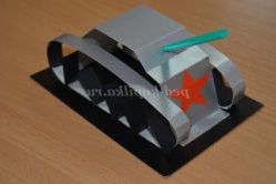 Виріб з паперу «Танк» своїми руками. Майстер-клас