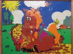 Картина з пластиліну «Кінське настрій». Майстер-клас