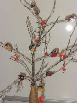 Майстер-клас. Саморобка «Птахи на дереві»
