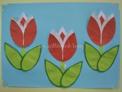 Майстер-клас. Святкова листівка «Тюльпани»