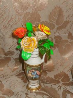 Об'ємна троянда з вітражних фарб (прилипаек). Майстер клас