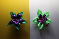 Канзаші. Гумки для волосся. Майстер-клас