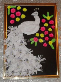 Майстер-клас Панно «Білий павич»