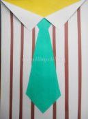 Листівка для тата. Майстер - клас «Сорочка»