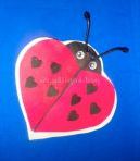 Листівка «Божа корівка» до дня всіх Закоханих своїми руками