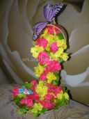 Майстер - клас з виготовлення подарунка до свята 8 Березня своїми руками «Водоспад з квітів»