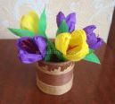 Майстер-клас. Букет крокусів для мами