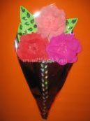 Панно-кульок з квітами для мами. Майстер-клас з покроковими фото