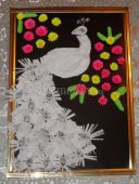 Майстер-клас Панно «Білий павич»