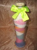 Майстер-клас «Сувенір». Декорування пляшки сіллю