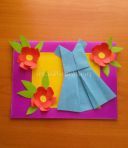 Листівка до 8 березня в техніці орігамі. Майстер-клас