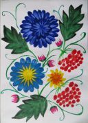 Радісні фарби Петриківського розпису. Майстер-клас. «Фруктово-ягідне панно»