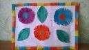 Аплікація з використанням надрізів і обрывной техніки. Майстер-клас «Квітковий килимок»