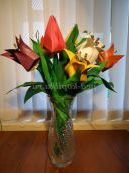 Майстер-клас. Виготовлення букети тюльпанів з кольорового і крепованого паперу