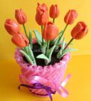 Майстер-клас по рукоділлю: «Ваза з тюльпанами» (тістопластика)