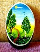 Малювання на зрізі дерева. Майстер-клас